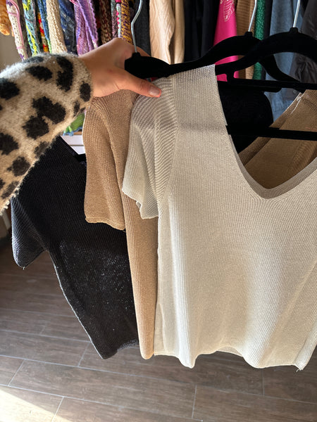 Poleras manga corta con brillos