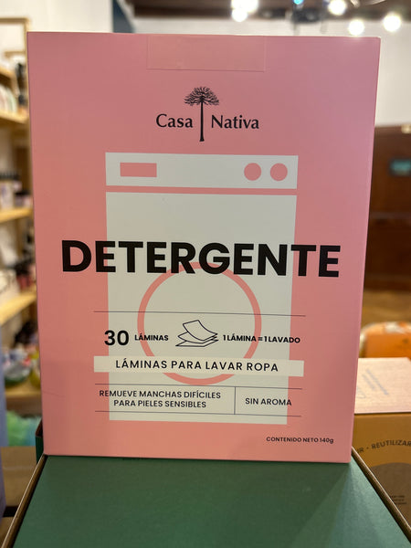 Detergente láminas para lavar ropa