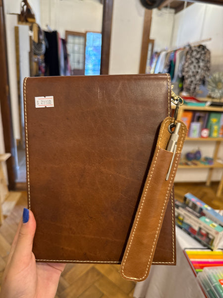 Croqueras con funda de cuero
