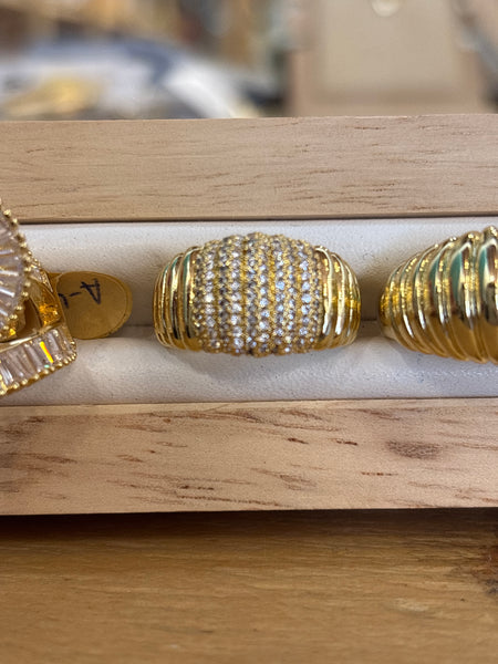 Anillos baño de oro