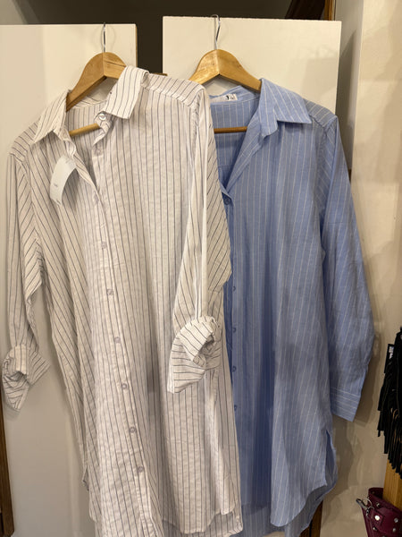 Blusas largas con rayas