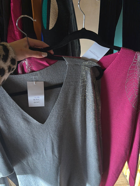 Sweaters con brillos